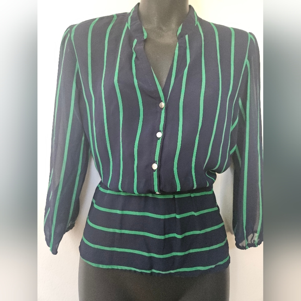 $3/Bundle - Striped Button-Up Blouse